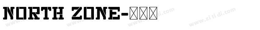 North Zone字体转换